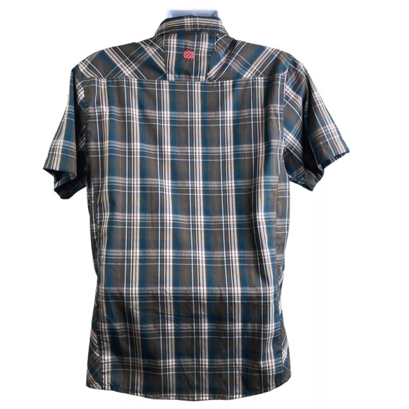Men’s Sherpa Adventure Gear Short Sleeve Plaid Button Up Shirt. Like new! Large - Picture 2 of 13
